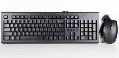 HP SK-2086 Full Size Wired USB Keyboard and Mouse Combo - Image 1 of 2