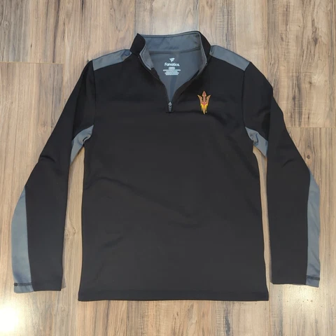 Arizona State ASU Sun Devils Jacket Pullover 1/4 Zip Medium Fanatics Cover