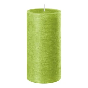 8 x Wenzel Kerzen Rustic Stumpenkerze Größe 110 x 70 mm in der Farbe limone - Bild 1 von 1