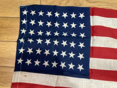 DRAPEAU AMERICAIN SECONDE GUERRE MONDIALE US FLAG 39-45 MILITARIA - Photo 1/4