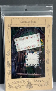 WELCOME HOME Waltzing with Bears #82 PATTERN 17" Pillow and 12x23 Wall Quilt - Picture 1 of 3