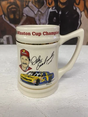 1986 Dale Earnhardt NASCAR Winston Cup Champion Mug Stein Vintage - Image 1 of 4