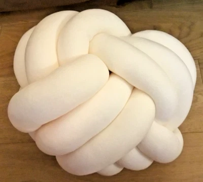 Ball Shape Knot Pillow, Soft Flannel Material for Decor or Special Needs Child - Image 1 of 2