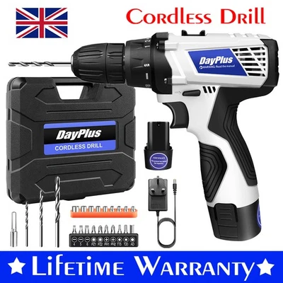 12V Cordless Drills Driver 1/2 Battery Kit Rechargeable Electric Screwdriver LED - Image 1 of 4