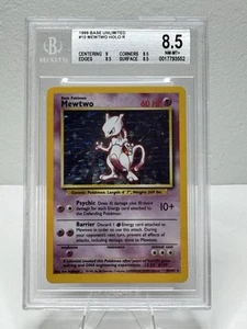 1999 Pokemon Base Set Unlimited Mewtwo Holo #10 BGS 8.5 - Picture 1 of 4