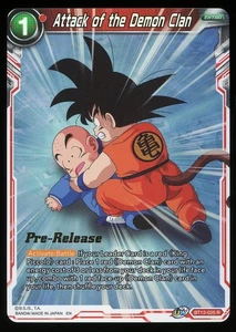 Goku | Attack of the Demon Clan PreRelease FOIL Dragon Ball Super Card Game NM - Picture 1 of 2