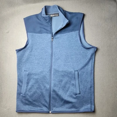 Chaleco Under Armour Para Hombre Grande Cremallera Completa Forrado de Vellón ColdGear Sin Mangas 1307049 Foto 1 de 4
