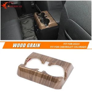 Cubierta de agua portavasos trasero de grano de madera para Chevrolet Colorado / GMC Canyon 2023+ - Imagen 1 de 12