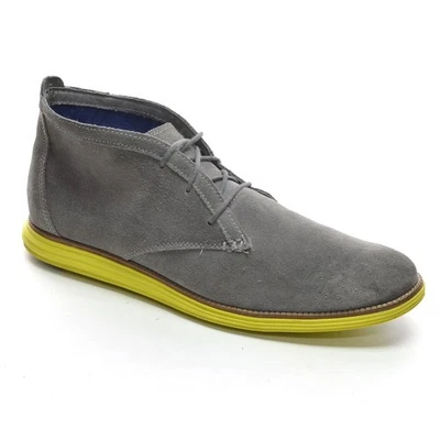 Hombres Mark Nason Skechers Mayland Chukka Botas 13 M Gris Gamuza Zapatos al Tobillo con Cordones Foto 1 de 4