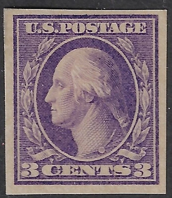 US Scott 535 MNH, VF-XF, CV $18++. Type IV violet imperf. Even margins(a7472 - Image 1 of 3