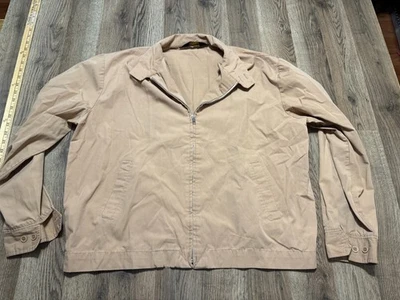 Vintage Sears Jacket,  Mens Size XL Tall, Tan, Full Zip, Long Sleeve - Image 1 of 4