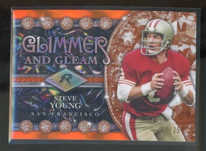 2024 Topps Resurgence STEVE YOUNG #GG-7 Glimmer and Gleam Orange Power Surge /25 - Picture 1 of 2