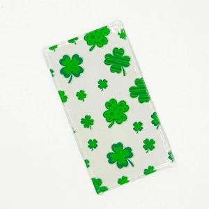 Heart St. Patrick's Day 4x6 Glass Window - B3 Customs - Picture 1 of 1