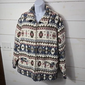Chaqueta tapiz vintage de moda Bug para mujer talla 22/24 abrigo azteca suroeste - Imagen 1 de 16