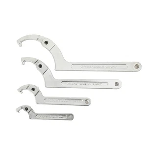 Adjustable 4-Piece Hook Wrench Set for Hydraulic Ram - Chrome Vanadium Steel - Picture 1 of 13