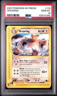 PSA 10 URSARING 110 SKYRIDGE POKEMON GEMA COMO NUEVO Foto 1 de 2