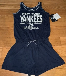 New York Yankees Einteiler Tank - New Era - Mädchen Größe 10-12 Neu mit Etikett - Bild 1 von 5