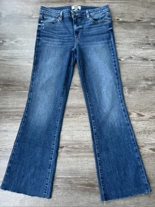 Paige Skyline Bootcut Jeans Raw Hem Full Length Womens 30 - Picture 1 of 15