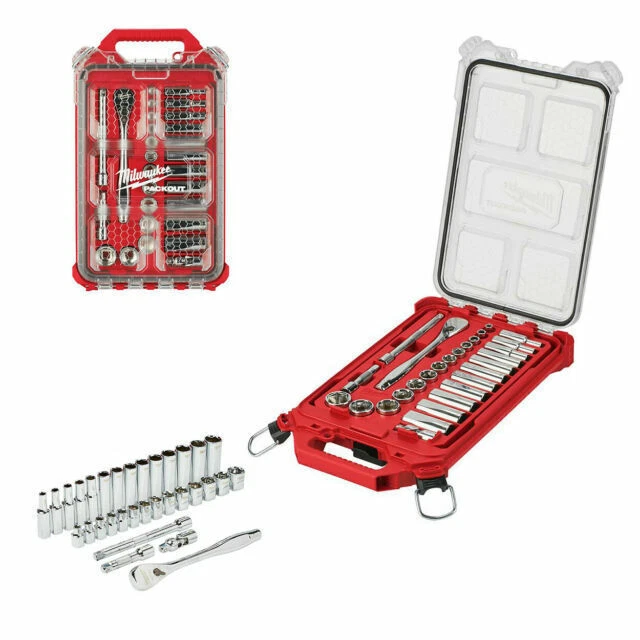 Milwaukee 48-22-9481 3/8 inch Drive SAE 28 Piece Mechanics Tool Set with Packout Case
