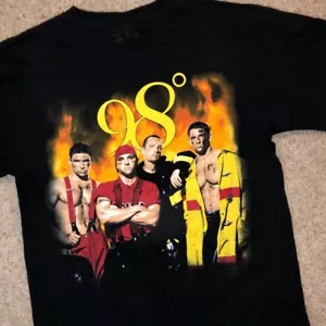 Vintage 98 Grad Musik Band für Fans Baumwolle alle Größen Unisex schwarz Shirt TU068 - Bild 1 von 4