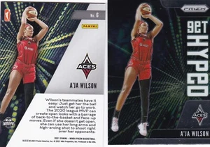 2021 Panini WNBA Prizm Get Hyped #6 A'ja Wilson -ACES - Picture 1 of 1