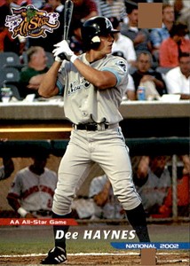 2002 AA All-Stars Grandstand 42 Dee Haynes Columbus Mississippi MS Baseball Card