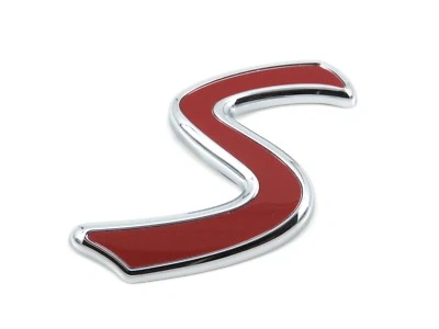Original Mini S Stoßstange Abzeichen Vorne Emblem Für F56 2013+F57 2014 + COOPER - Bild 1 von 2