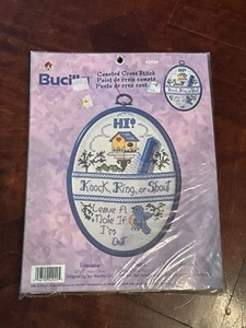 Bucilla 42920 FRIENDSHIP Counted X Stitch-Knock Ring Shout Leave Note If I'm Out - Picture 1 of 4