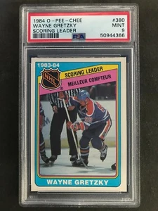 WAYNE GRETZKY LÍDER ANOTADOR 1984-85 O-PEE-CHEE 1984-85 Nº 380 PSA 9 54642 - Imagen 1 de 2
