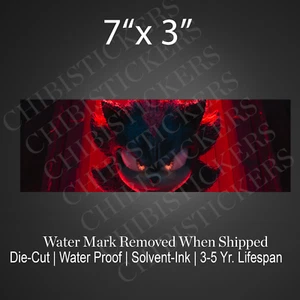 Pegatina de vinilo impermeable Shadow the Hedgehog Car Bumper Sonic Slap - Imagen 1 de 2