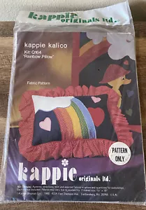 Vintage 1980 Kappie Kalico Kit RAINBOW PILLOW Pattern Only NEW - Picture 1 of 2