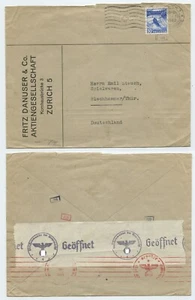 114967 - Beleg Fritz Danusser & Co. - Zürich 2.2.1942 nach Blechhammer - Zensur - Picture 1 of 1