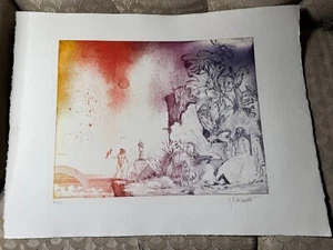 Joe Pecsenke (1942 - 1989) "Seventh Day Of Creation" AP Etching/Aquatint -Signed - Picture 1 of 15