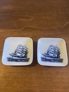2 Royal Copenhagen Clipper Ship Decorative Plate - Picture 1 of 3