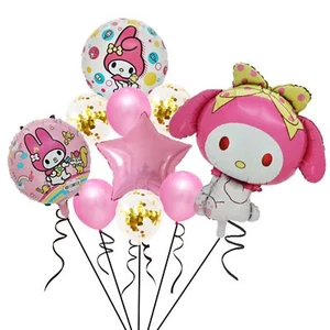 10Pcs Cute Anime Party Decoration Balloons,Aluminum Film Material Double Side... - Picture 1 of 6