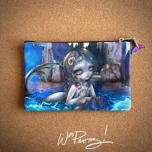 Big Eye Mermaid Isle of the Dead Cosmetic Bag - Jasmine Becket Griffith Art - Picture 1 of 4