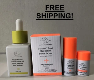 Drunk Elephant Facial Care 2 Pack: Luxury Facial OIl & C-Firma Serum MSRP $92.00 - Picture 1 of 7