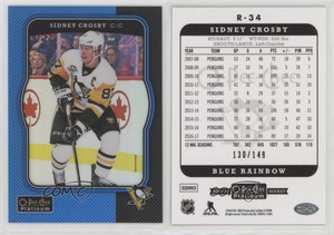 2017-18 O-Pee-Chee Platinum Retro Rainbow Blue /149 Sidney Crosby #R-34