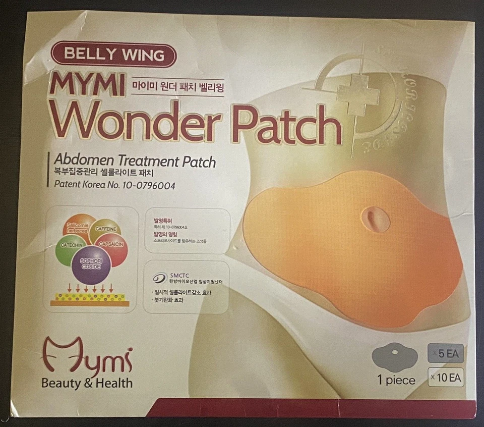 10 piezas MYMI Wonder Parche Quemador de Grasa Parche Adelgazante Ala del Vientre Pérdida de Peso Foto 1 de 3