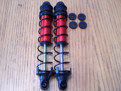 2 amortiguadores y resortes de aluminio rojo Arrma Outcast 1/5 8s EXB eje de 6 mm delantero o trasero Foto 1 de 2