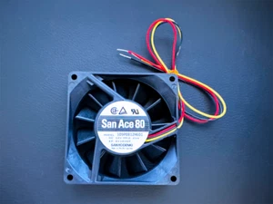 Ventilador cuadrado axial 109P0812H601 SANYODENKI SAN ACE 12VDC 80x80x20 mm DC - Imagen 1 de 5