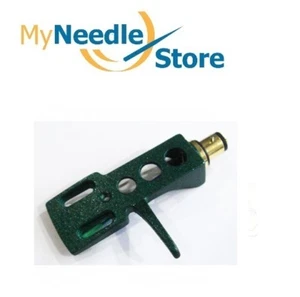 New Turntable/Record Player/Phono Standard Met.Forest Green Cartridge Headshell - Picture 1 of 1