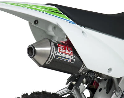 YOSHIMURA KAWASAKI KLX110/L 02-23/SUZ DR-Z110 03-05 RS-2 FULL EXHAUST SS-CF-SS - Image 1 of 4