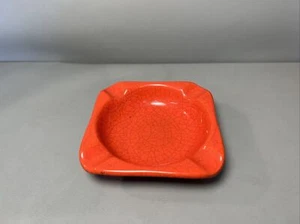 Posacenere in ceramica Craquelé Posacenere 5520 | Arancione Vintage | #I7 - Foto 1 di 4