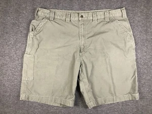 Carhartt Short Mens 48 Green Carpenter Utility Work Flat Front B147 LDN Adult - Picture 1 of 10