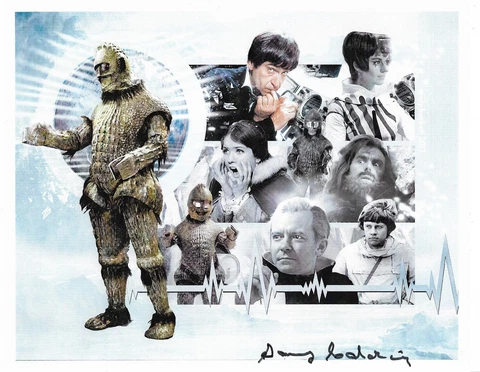 Sonny Caldinez DOCTOR WHO  Ice Warrior 10x8 Genuine Signed Autograph COA 32390 Cover