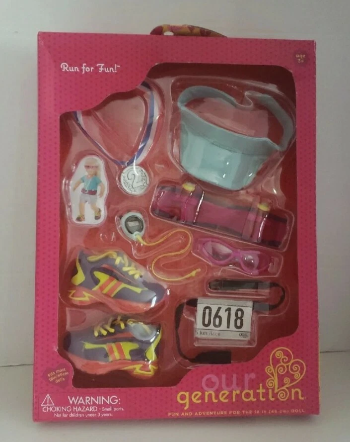 Our Generation Run for Fun 9pc Running Race Set for 18 Inch Doll