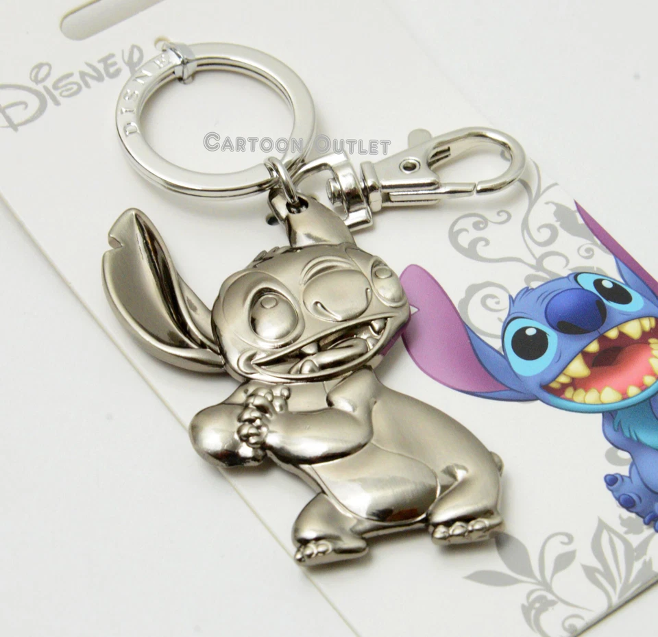 Disney Stitch олова брелок для ключей кольцо для ключей монограмма Lilo и стежок лицензированный металл - Изображение 1 из 4