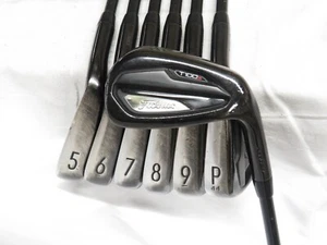 Used Titleist T100s Blackout Iron Set 5-PW,48* Project X LZ 6.0 Stiff Flex Steel - Picture 1 of 9