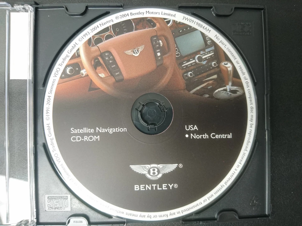 Bentley Satellite Navigation CD ROM DVD Rom USA North Central Part 3W0919884AM - Image 1 of 1
